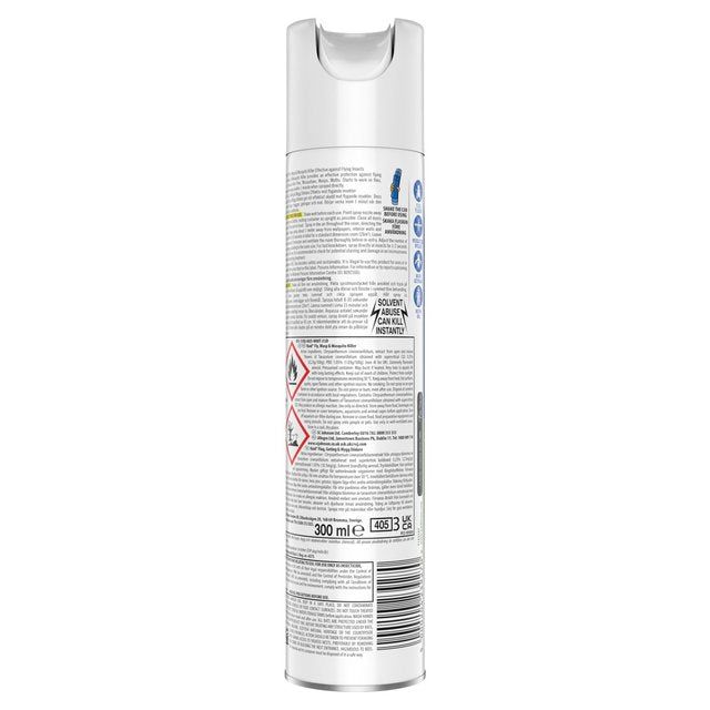 Raid Plant Based Fly Wasp & Mosquito Killer Aerosol Spray 300ml