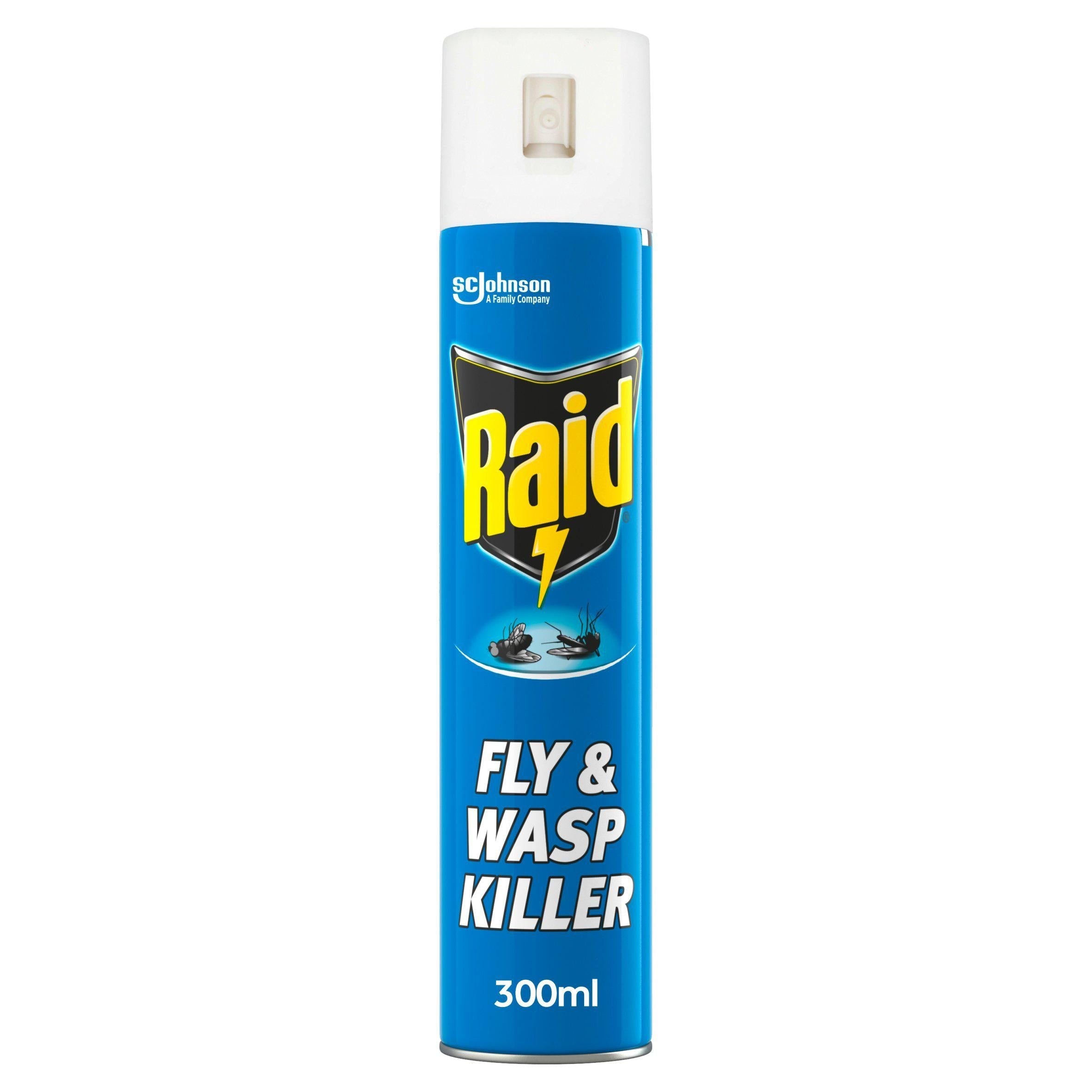 Raid Rapid Action Wasp Mosquito & Fly Killer Aerosol Spray 300ml