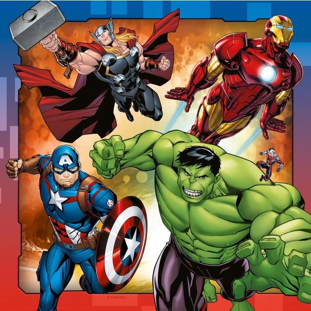 Ravensburger Marvel Avengers Assemble 3x 49 piece Jigsaw Puzzles