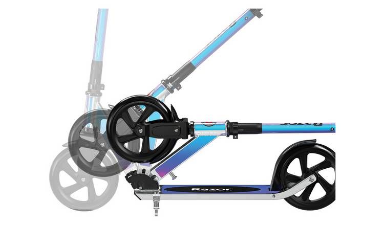 Razor A5 Lux Kids Foldable Big Wheel Scooter - Holographic