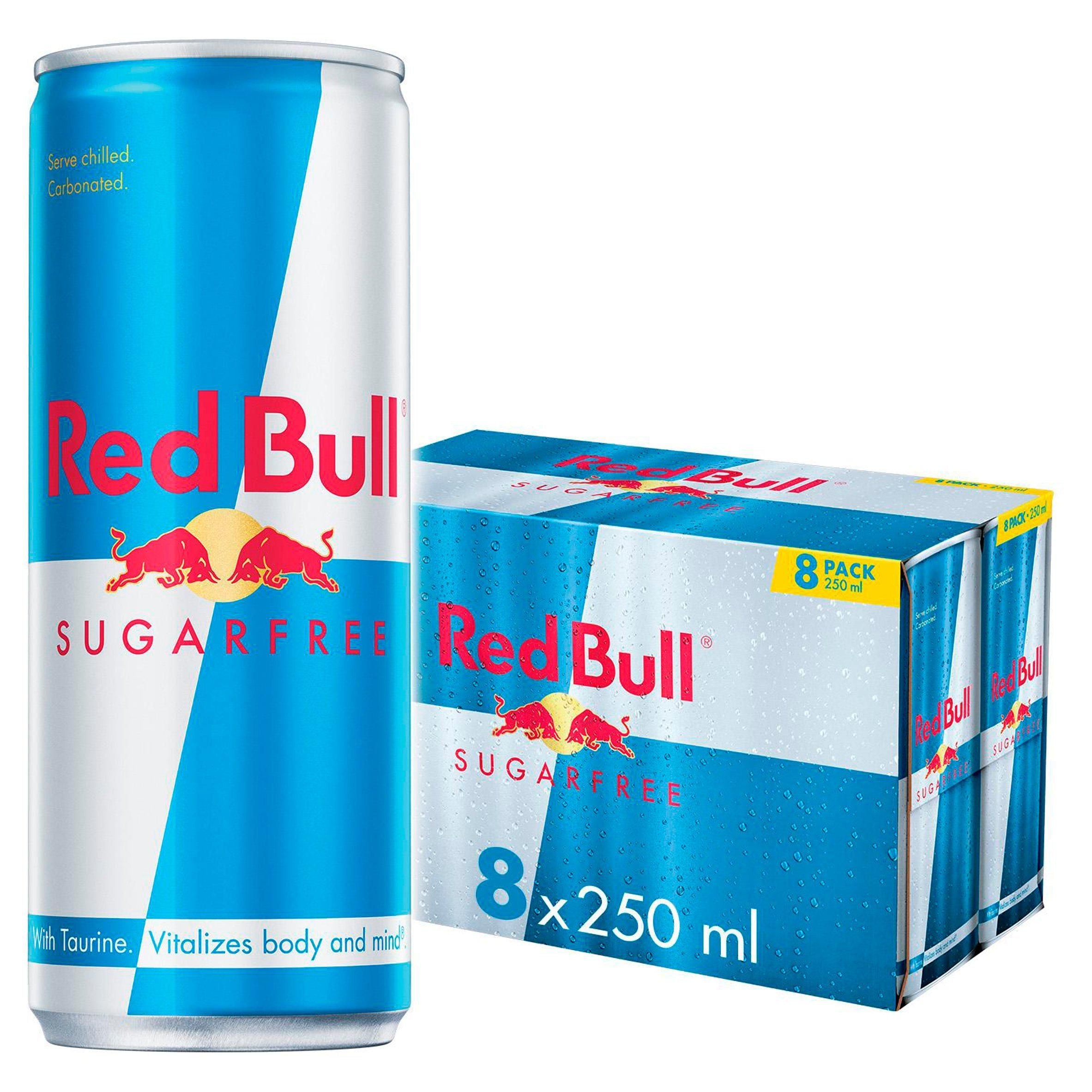 Red Bull Energy Drink Sugar Free 250ml x8
