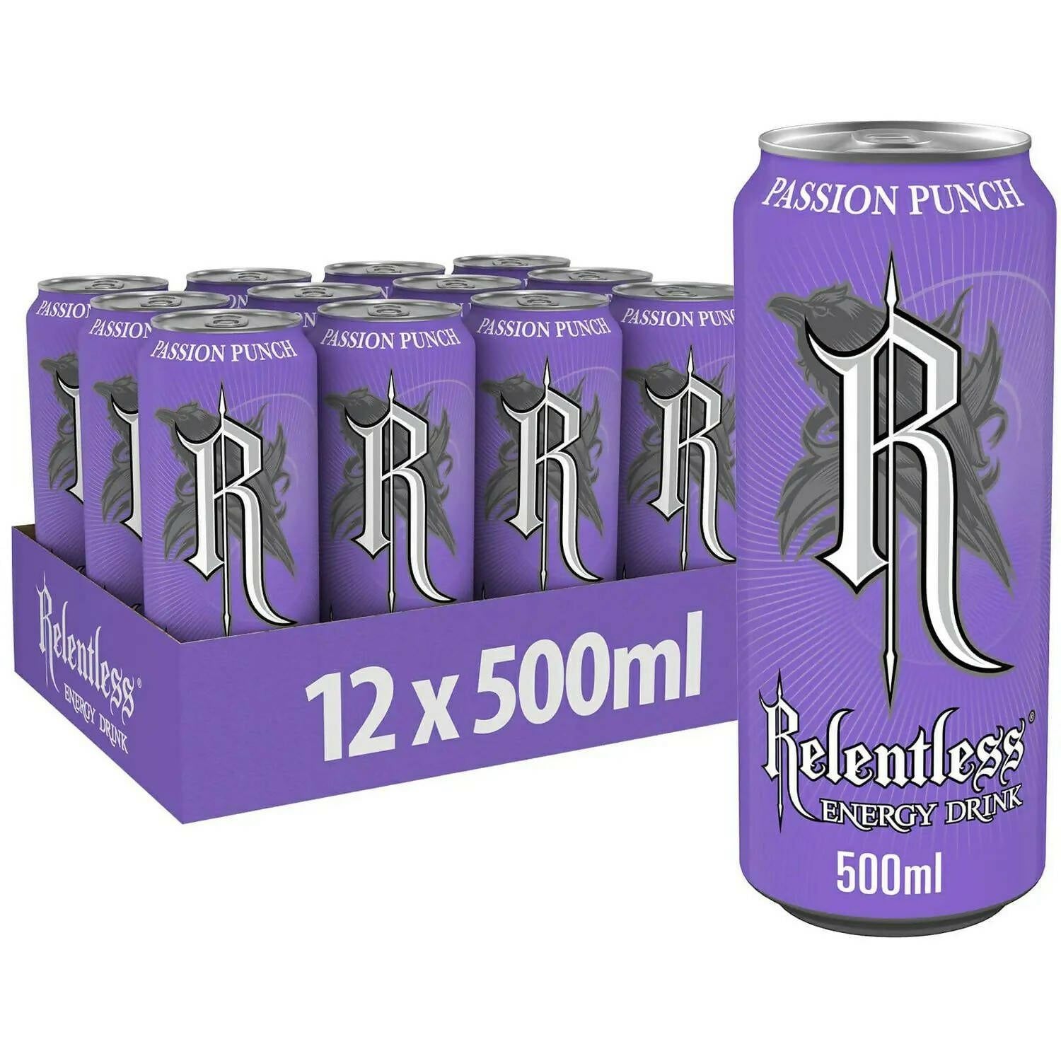 Relentless Passion Punch Energy Drink 12x500ml