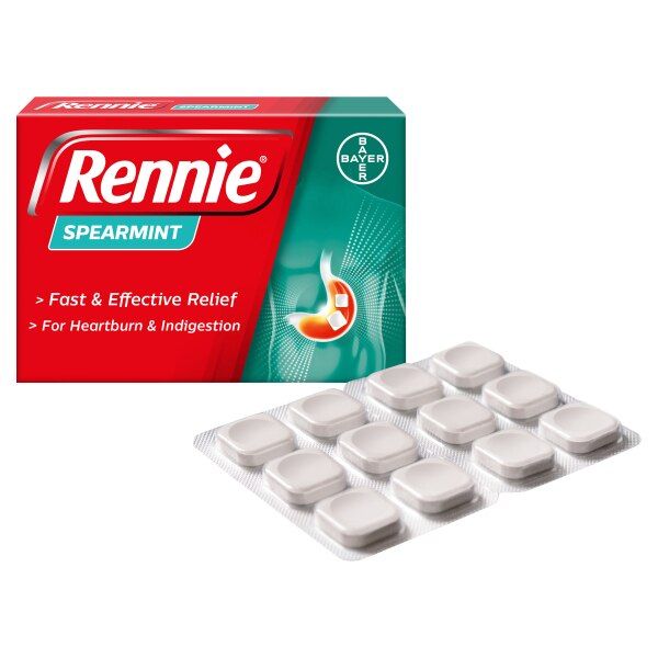 Rennie Spearmint Heartburn & Indigestion Relief 24 Tablets