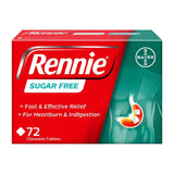 Rennie Sugar Free Flavour - 72 Chewable Tablets
