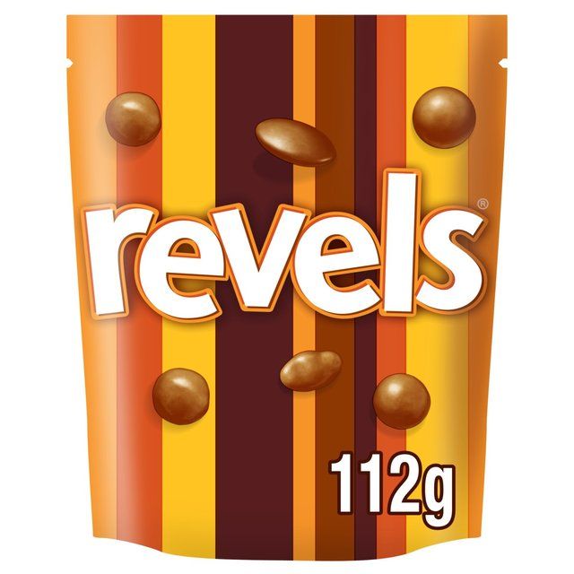 Revels Milk Chocolate with Raisins Coffee or Orange Bites Pouch Bag 112g