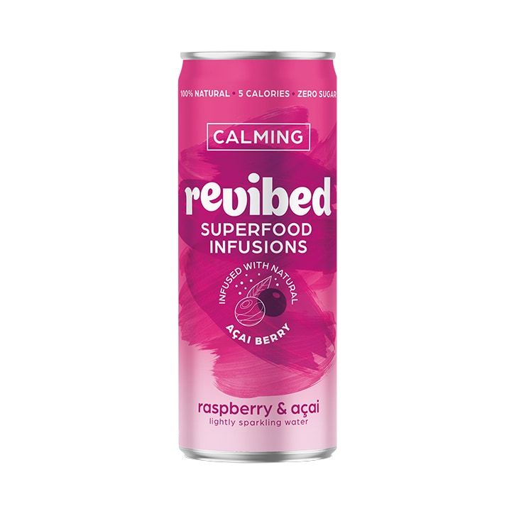 Revibed Superfood Infusions Energise (Peach & Hibiscus) Sparkling Water 250ml