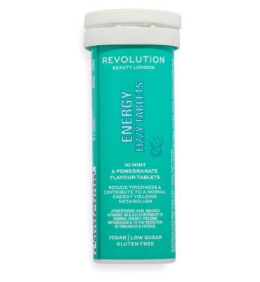 Revolution Beauty Energy Mint & Pomegranate Fizzy Tablets 10s