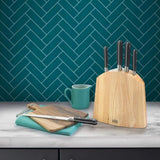 Richardson Sheffield V Sabatier Natural Wood Knife Block   5 per pack