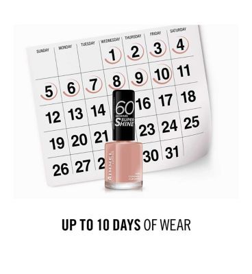 Rimmel 60 Seconds Super Shine Nail Polish 500 Caramel Cupcake