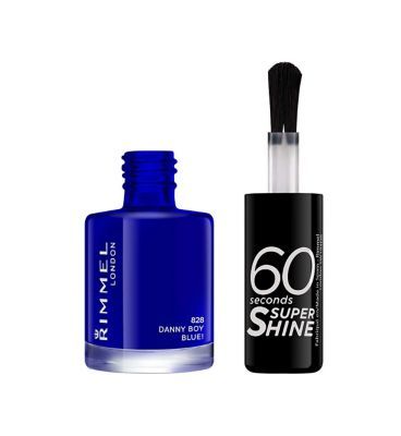 Rimmel 60 Seconds Super Shine Nail Polish Danny Boy Blue