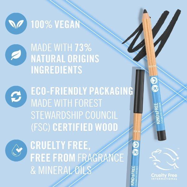 Rimmel Kind & Free Eye Liner 001 Pitch 1.1G