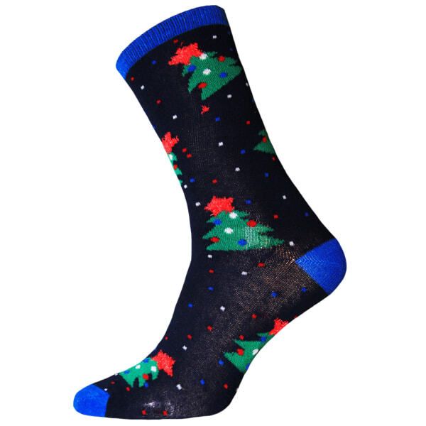 RJM Mens Christmas Socks (UK 7-11) Navy / 1EA