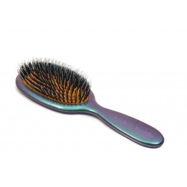 Rock & Ruddle Green Purple Small Synthetic Bristle Hairbrush