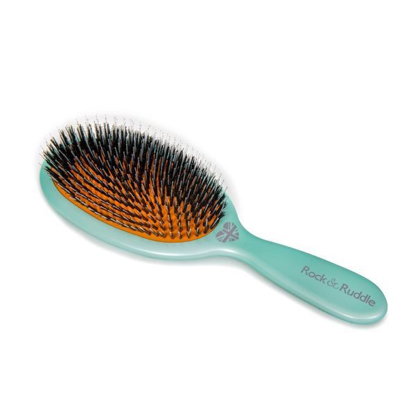 Rock & Ruddle Luxury Ice Blue Mix Bristle Hairbrush