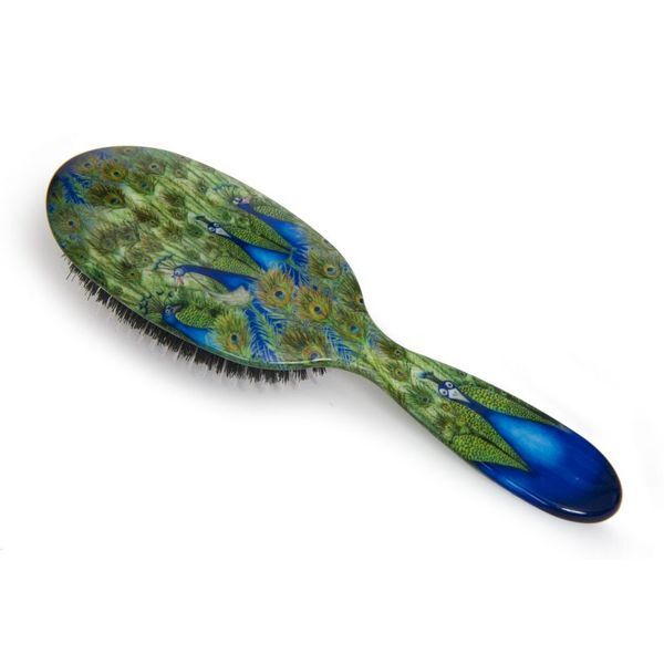 Rock & Ruddle Peacocks Small Mix Bristle Hairbrush