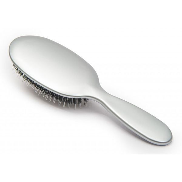 Rock & Ruddle Silver Small Baby Bristle Hairbrush