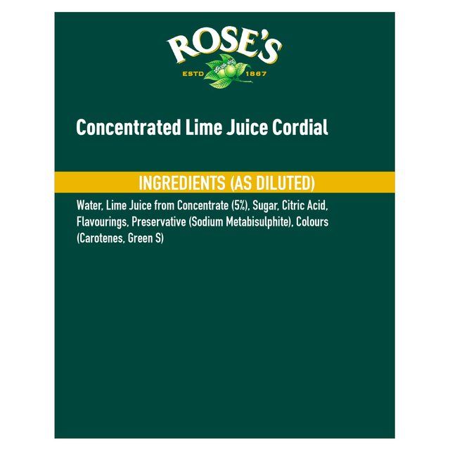 Rose's Lime Juice Cordial 1L