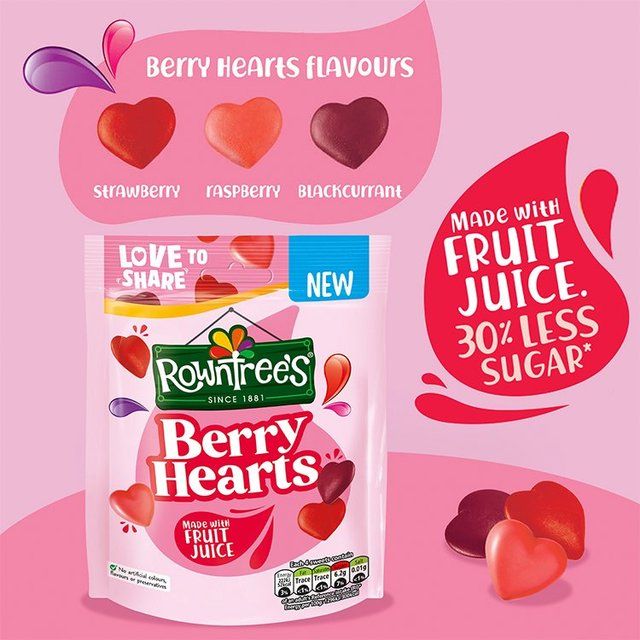 Rowntree's Berry Hearts 115g