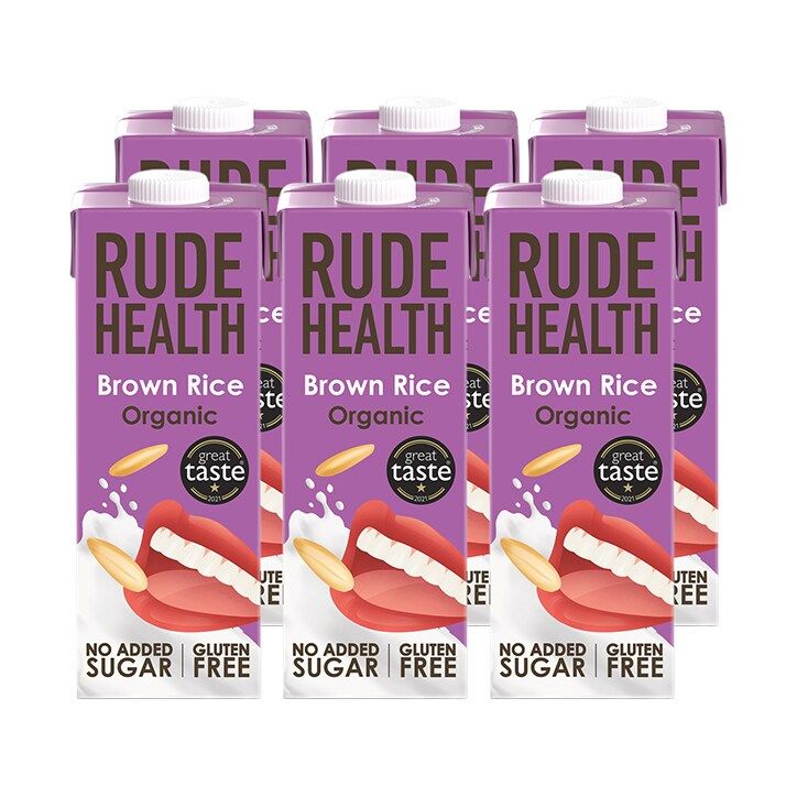 Rude Health Organic Brown Rice Drink 6 x 1 Litre