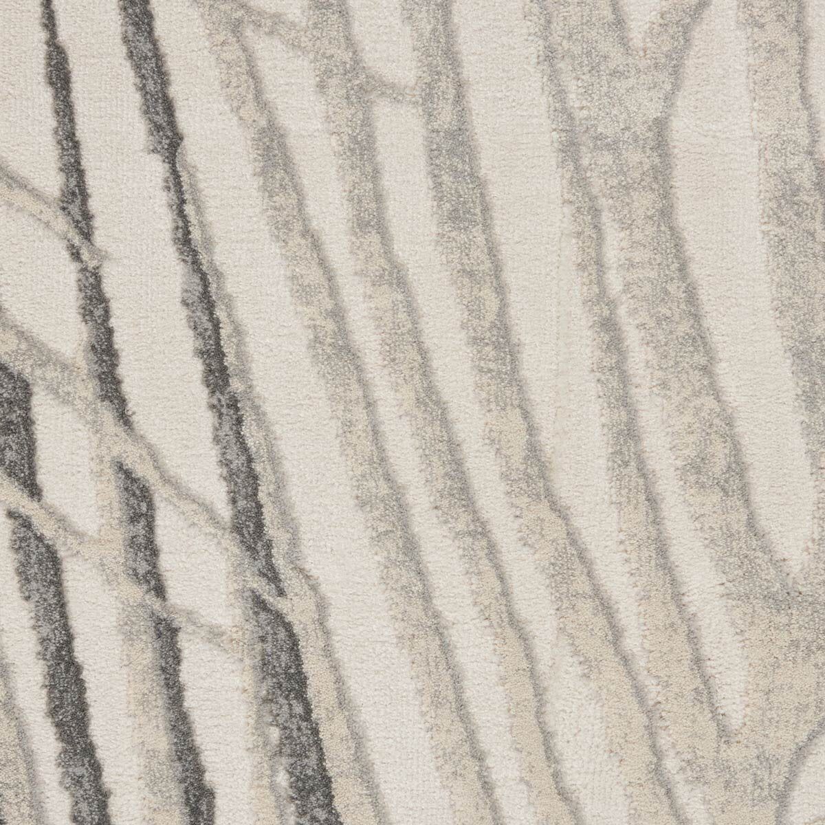 Rustic Textures Ivory & Grey Runner, 66 x 236 cm