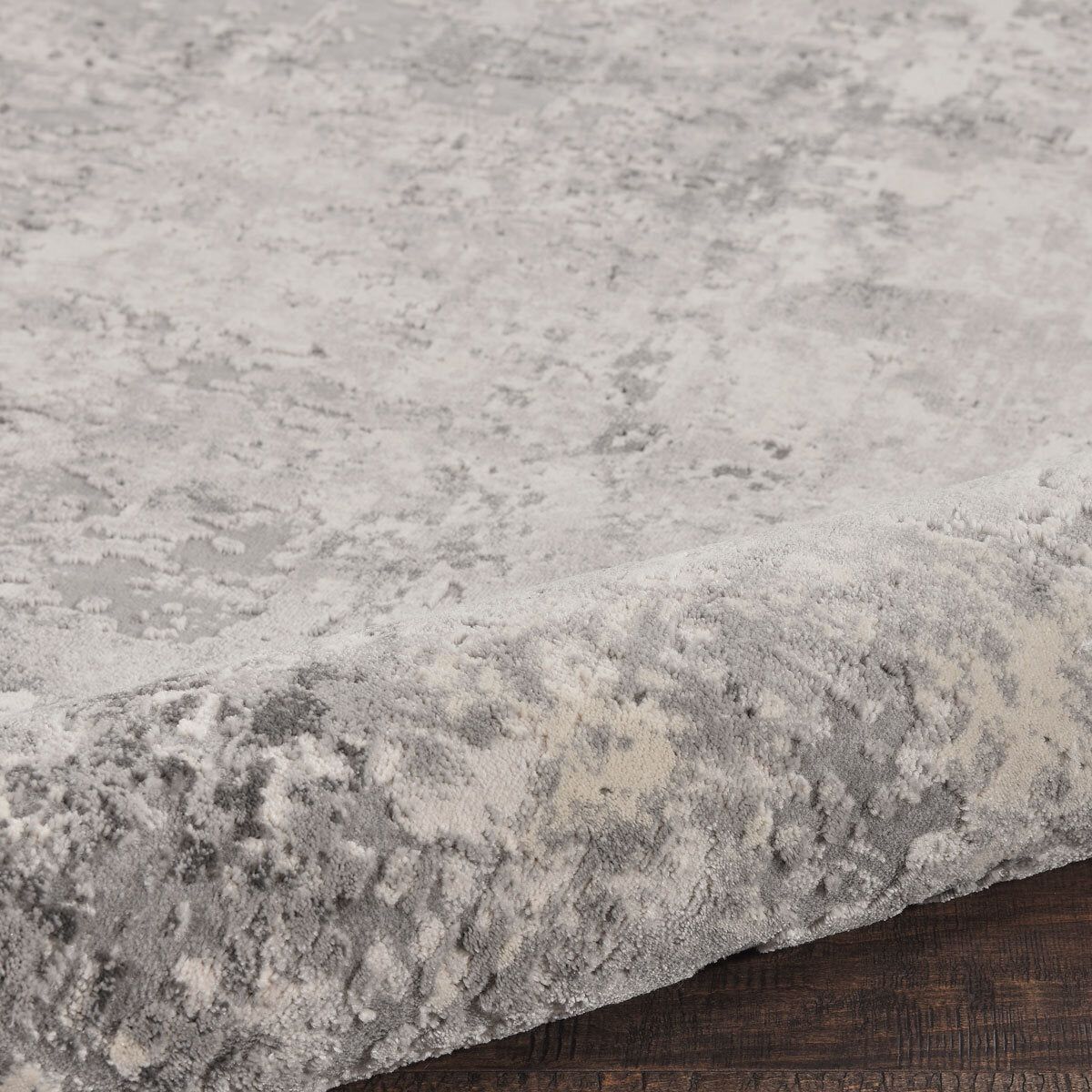 Rustic Textures Mottled Grey Runner, 66 x 236 cm