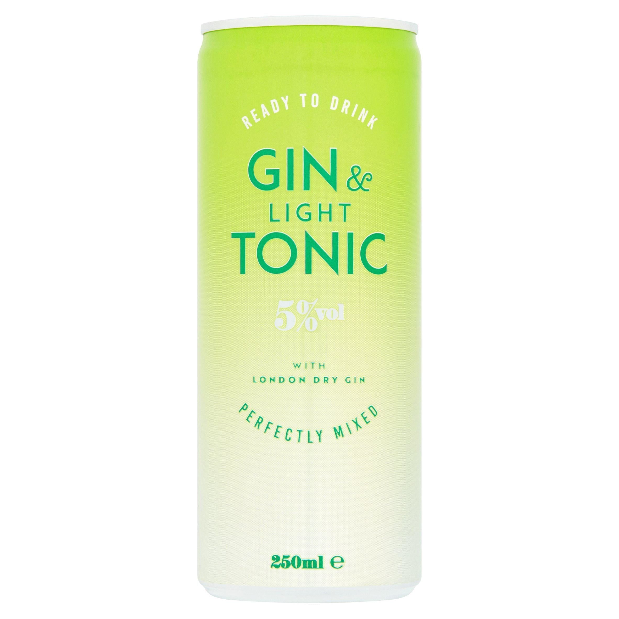 Sainsbury's Gin & Diet Tonic 250ml