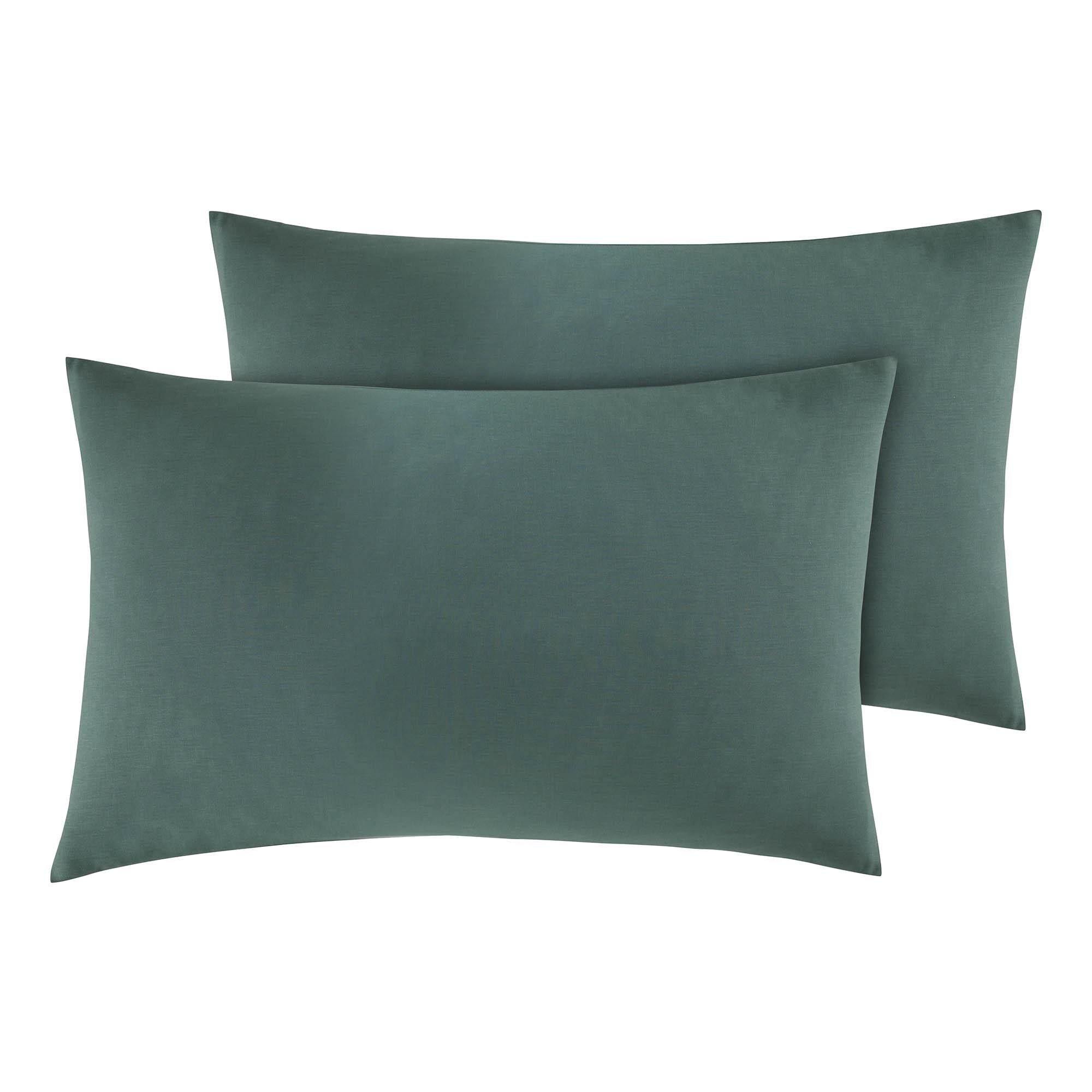 Sainsbury's Home Cotton Rich fitted Sheet Leaf Green 28cm