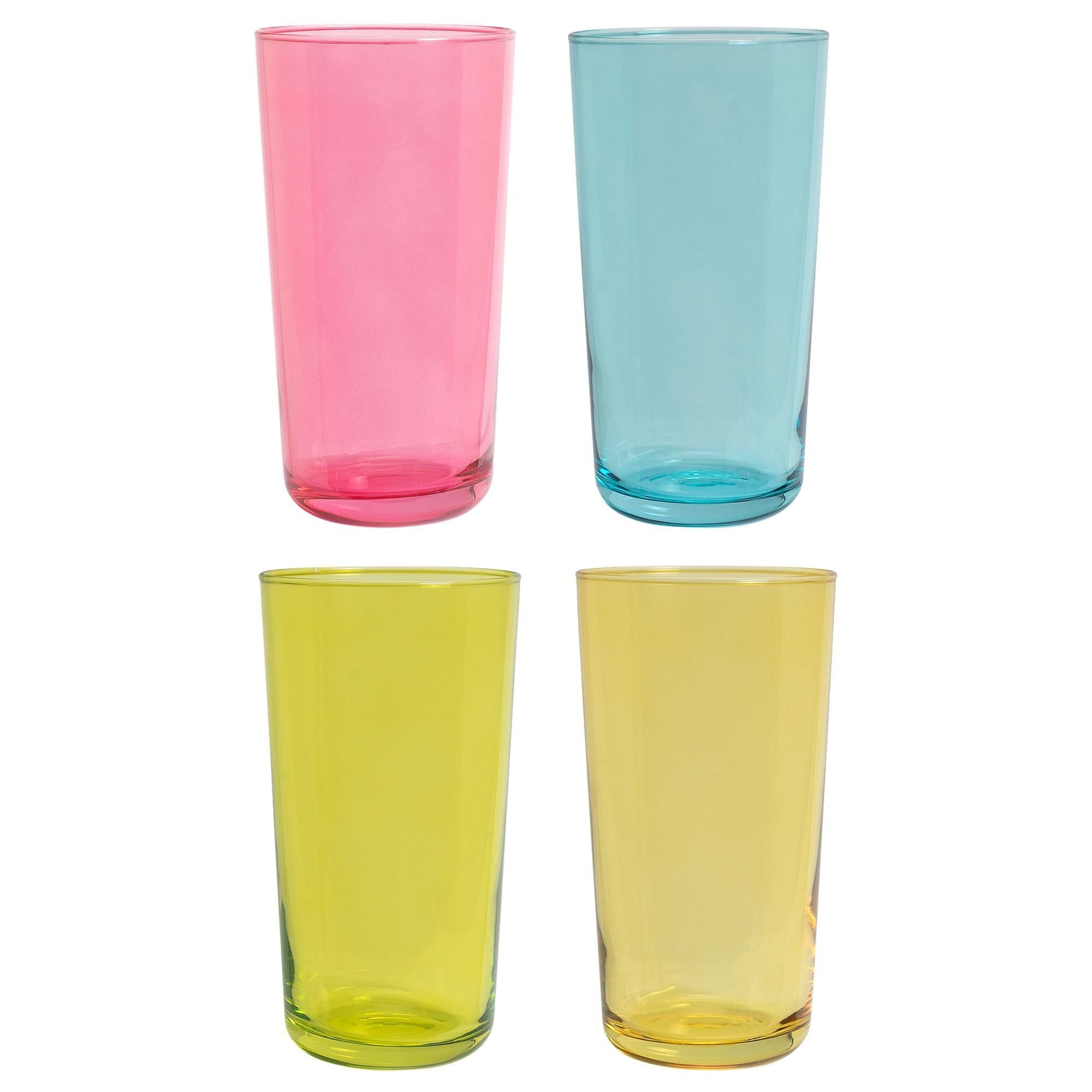 Sainsbury's Home Plain Pastel Hiballs 4pk