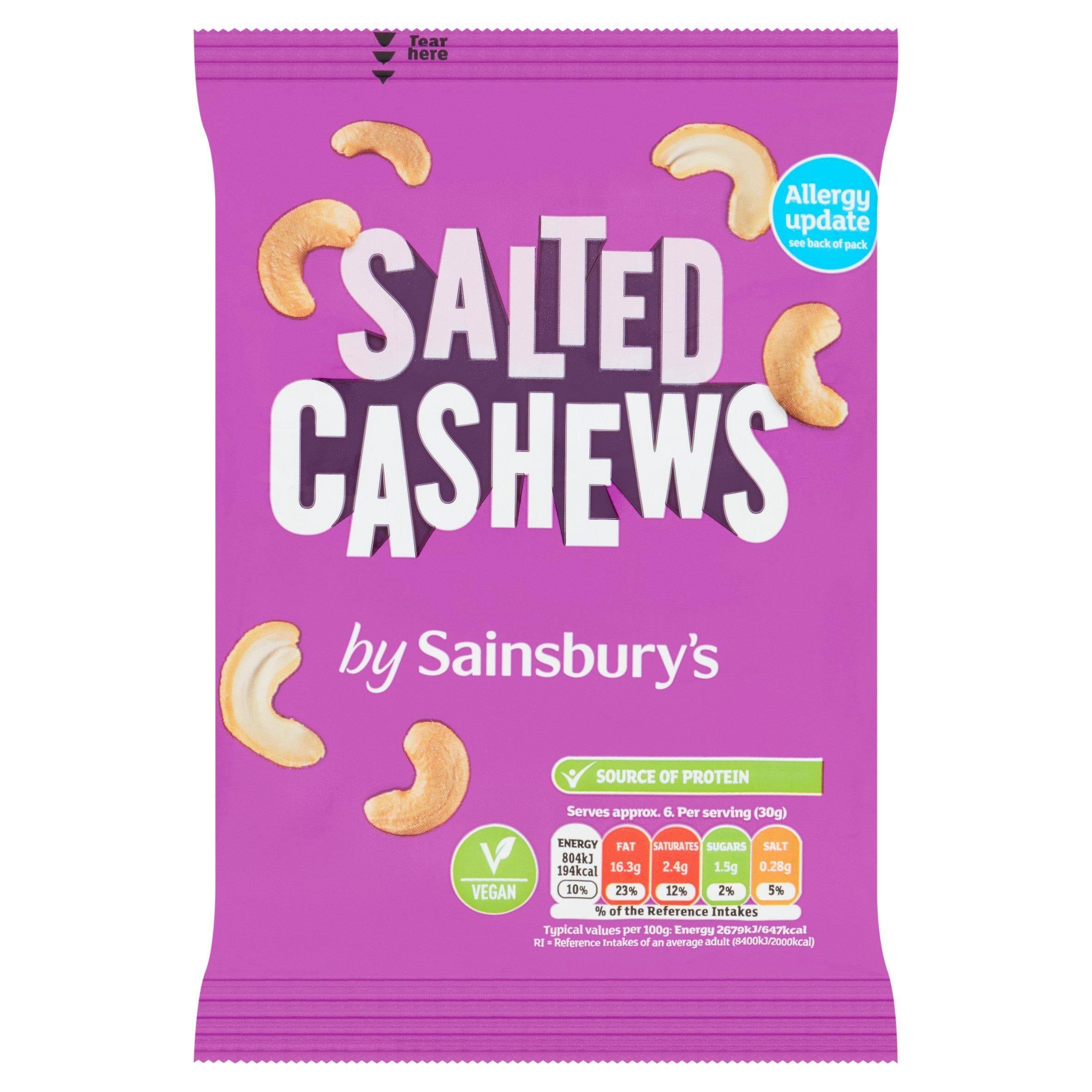Sainsbury's Salted Cashew 200g