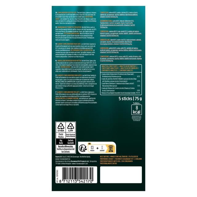 Salmon & Chicken Delisticks 5 x 15g