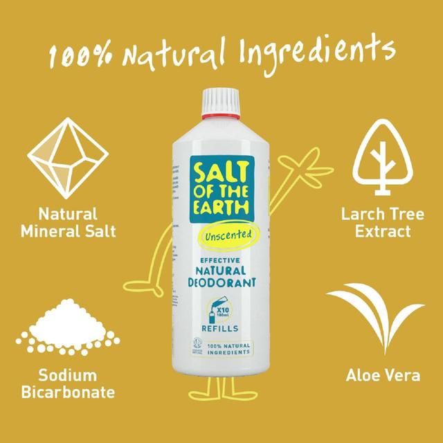 Salt of the Earth Natural Deodorant Spray Refill 1L