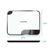 Salter 1064 WHDR Salter Super Clear White Glass Scale