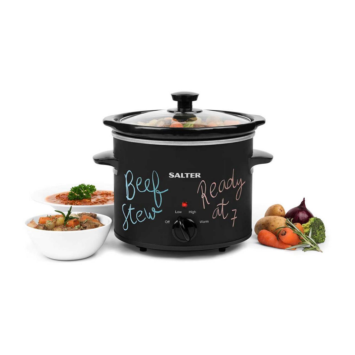 Salter Chalkboard 3.5L Electric Slow Cooker