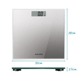 Salter Glass Electronic Bathroom Scale Silver