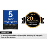 Samsung Series 8 RB53DG706AS9, Fridge Freezer, A rated in Inox