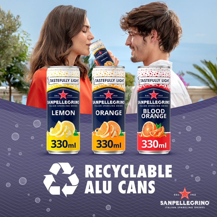 San Pellegrino Sparkling Blood Orange Cans