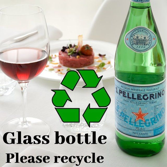 San Pellegrino Sparkling Natural Mineral Water Glass 750ml