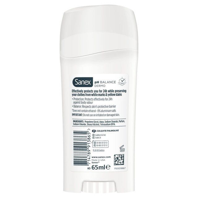Sanex Dermo Invisible Deodorant Stick   65ml
