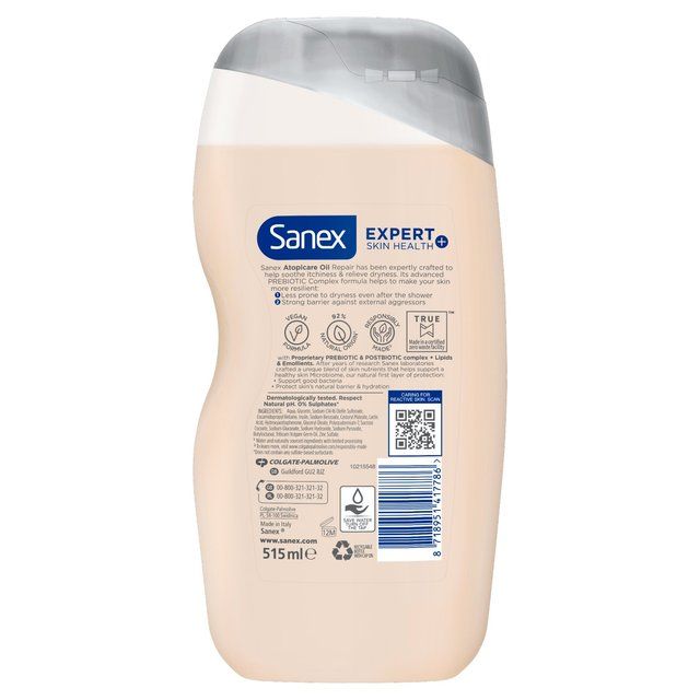 Sanex Expert+ Atopicare Oil Repair Shower Gel   515ml