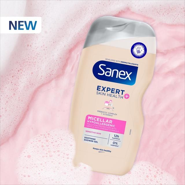 Sanex Expert+ Micellar Hypoallergenic Shower Gel 515ml