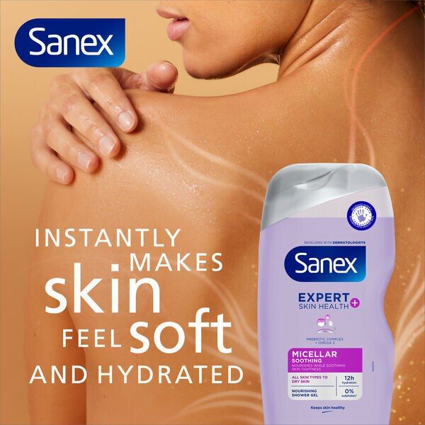 Sanex Expert Skin Health+ Micellar Soothing Shower Gel 515ml