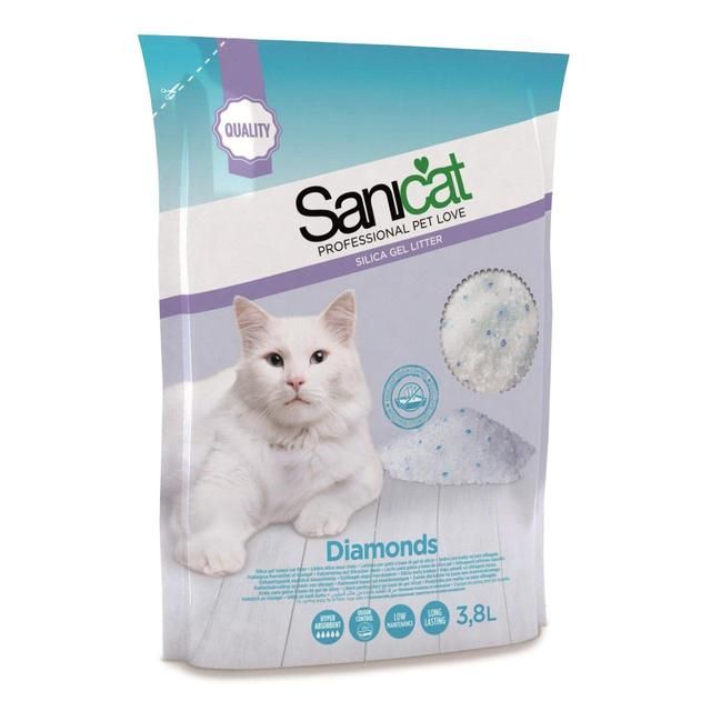 Sanicat Professional Diamonds Non-Clumping Cat Litter 3.8L