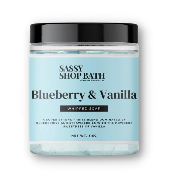 Sassy Shop Wax Blueberry & Vanilla Whipped Soap 115g