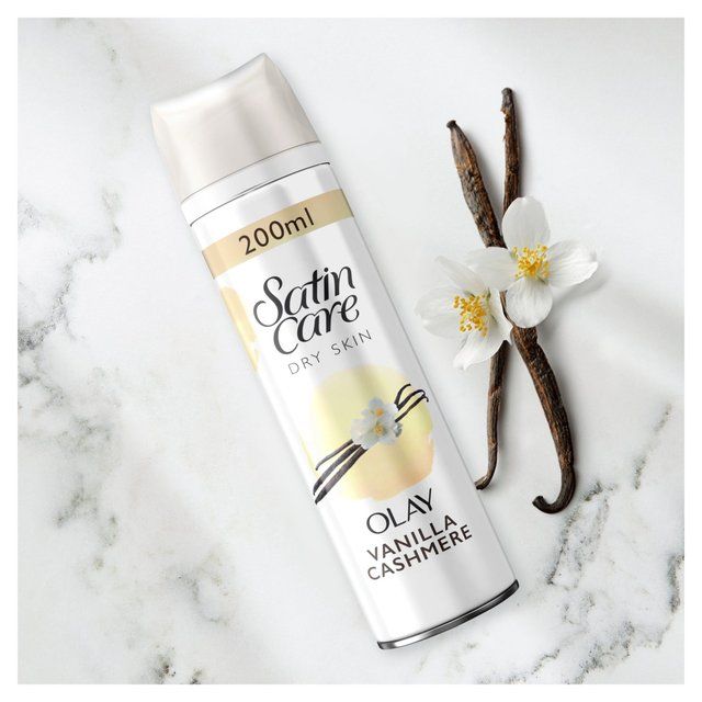 Satin Care Shave Gel Olay Vanilla Cashmere Dry Skin   200ml