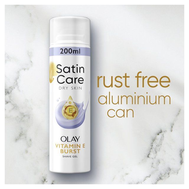 Satin Care Shave Gel Olay Vitamin E Dry Skin 200ml