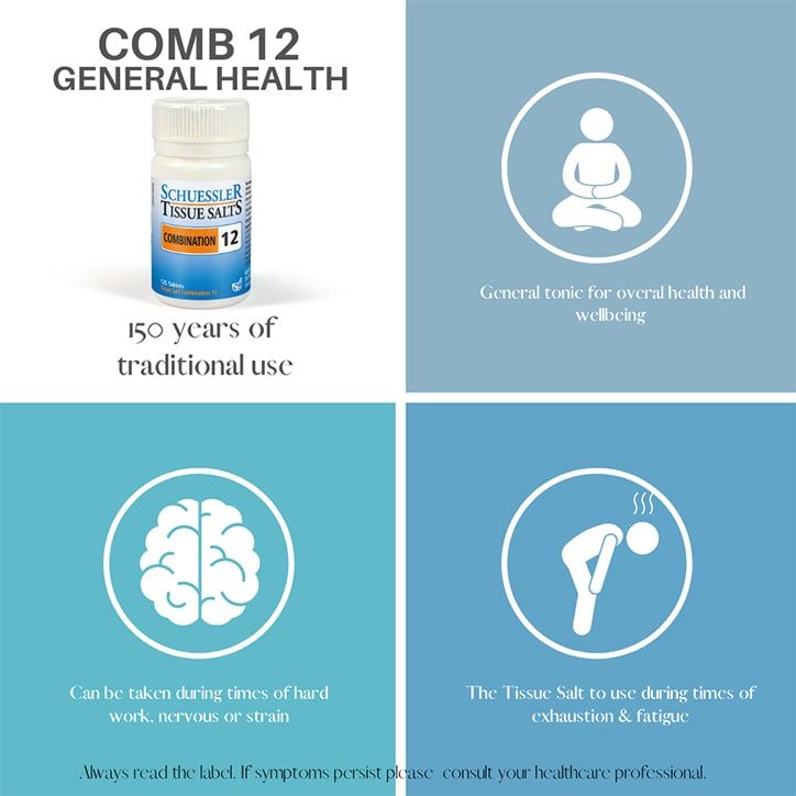 Schuessler Tissue Salts Combination 12 125 Tablets