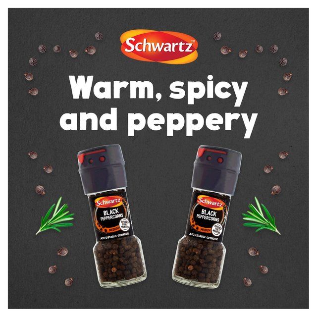 Schwartz Black Pepper Corns Grinder 35g