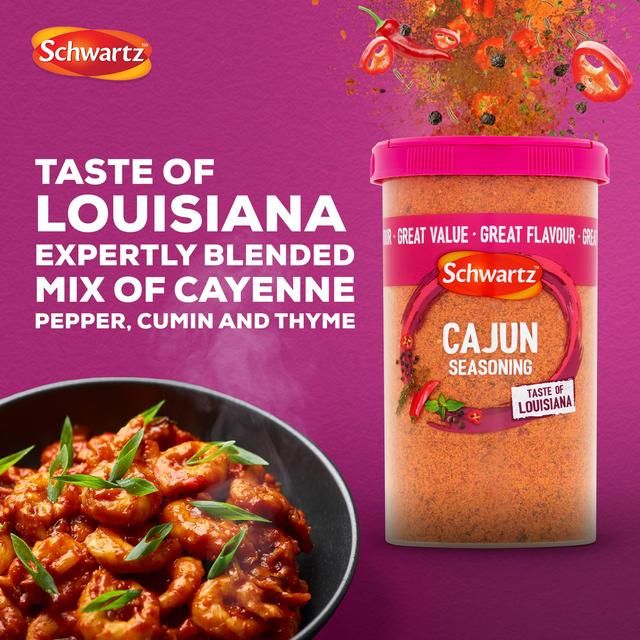 Schwartz Cajun Seasoning Drum 110g