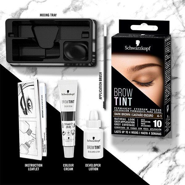 Schwarzkopf Brow Tint Dark Brown Permanent Eyebrow Tint