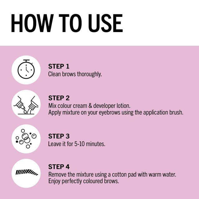 Schwarzkopf Brow Tint Permanent Eyebrow Colour Black 17ml